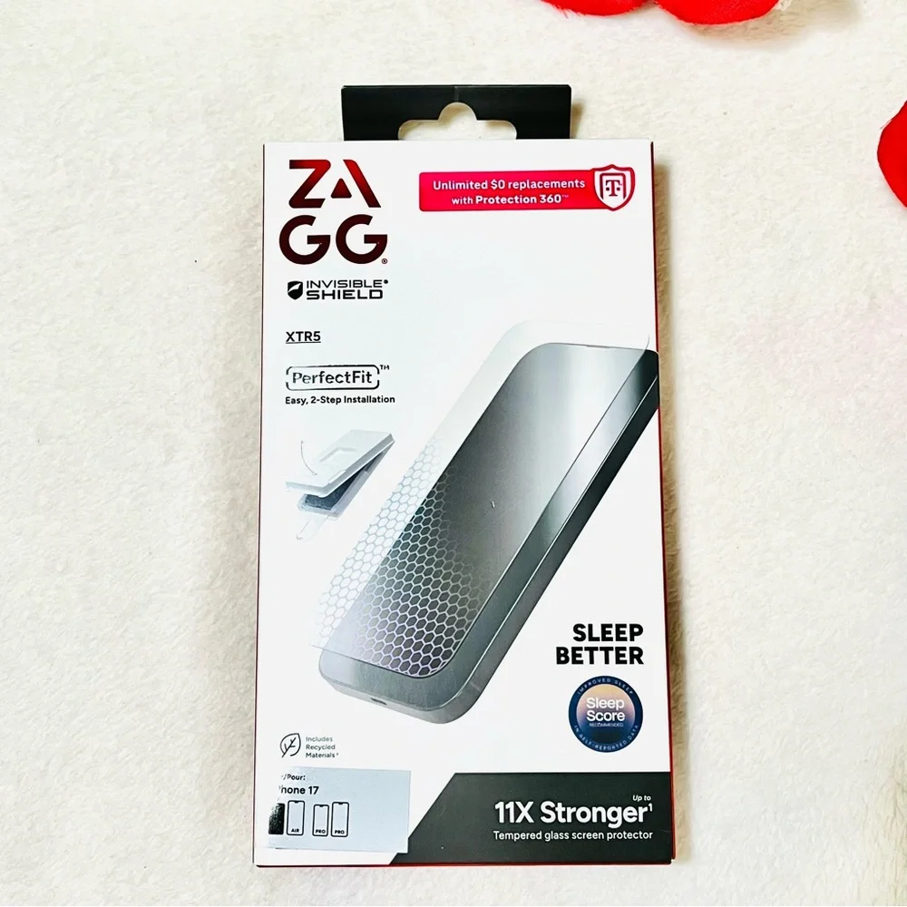 NWT ZAGG InvisibleShield 11x Stronger Sleep Better Screen Protector - iPhone 17